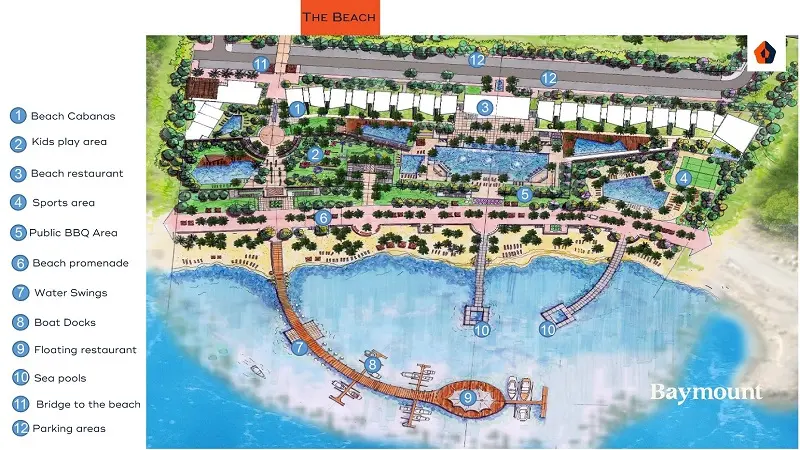 تصميم منتجع baymount el sokhna
