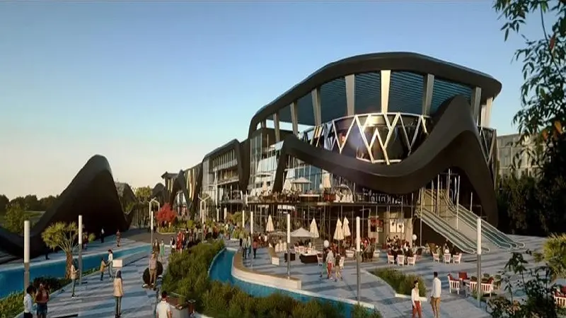 تصميم مشروع 3 sides shopping mall