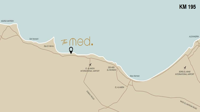 موقع مشروع The Med North Coast