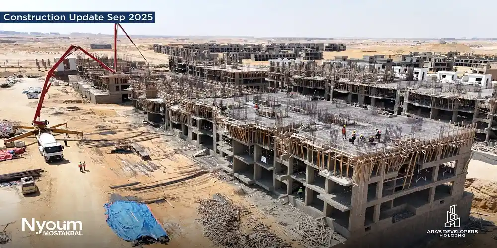 انشاءات من داخل مشروع نيوم المستقبل سيتي