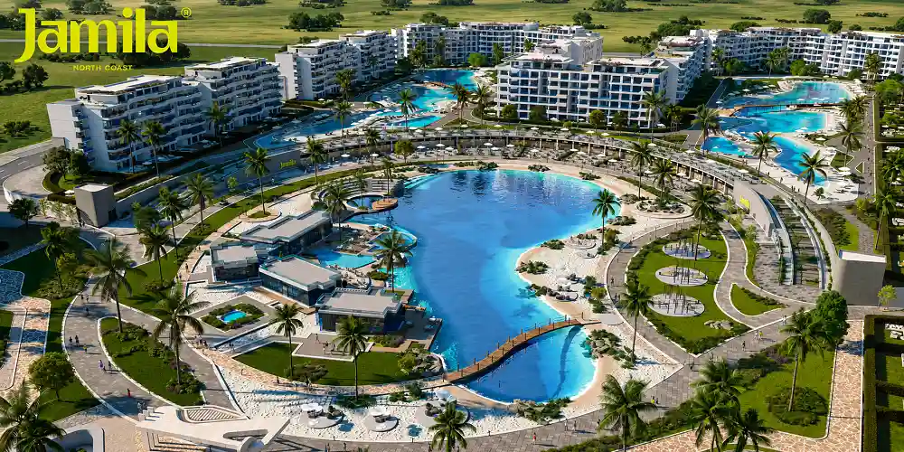 Jamila North Coast | أمتلك شاليه في مشروع جميلة الساحل الشمالي بالتقسيط 14 سنة 5 لاجونز في مشروع جميلة الساحل الشمالي