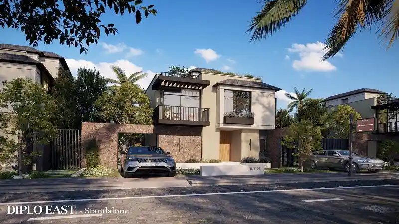 تصميم خارجي فيلا في diplo east new capital