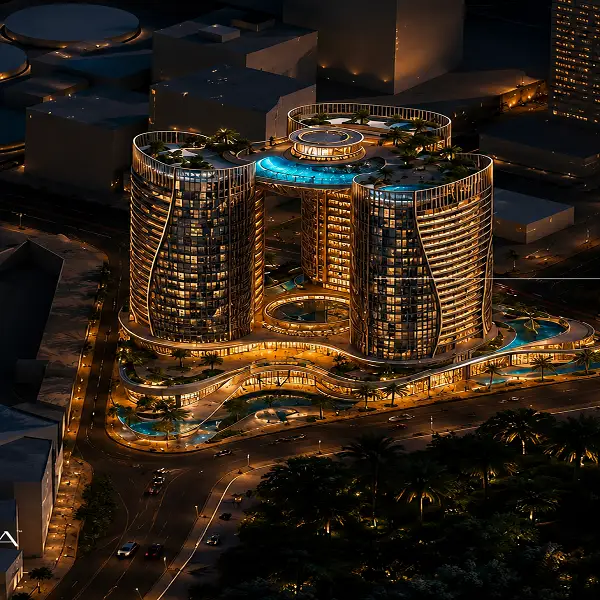 الشكل النهائي لمشروع Giza Downtown Towers