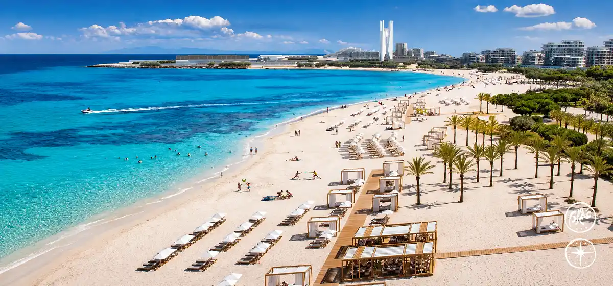 مشروع علم الروم الساحل الشمالي Alam Al Roum شركة الديار القطرية 4 شاطئ مشروع علم الروم الديار القطرية